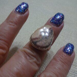 Natural RHODOLITE Handmade Sterling Ring Size 7.25 #919B